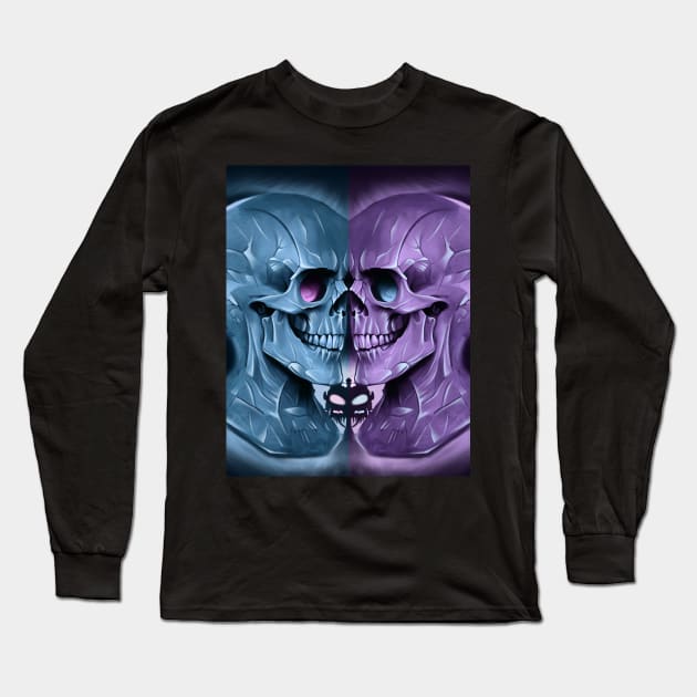 gemini skulls Long Sleeve T-Shirt by Violent Prophet